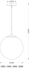 GLOBO 15856 - Csillár zsinóron VARUS 1xE27/40W/230V