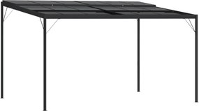 vidaXL antracitszürke alumínium és acél pavilon tetővel 4 x 3 x 2,5 m