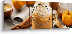Kép - Tök latté (órával) (90x30 cm)
