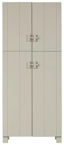 Világosszürke borovi fenyő ruhásszekrény 90x210 cm Mees – Basiclabel