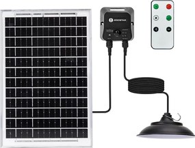 Aigostar - napelemes LED függőlámpa zsinóron, érzékelővel, 3,7V 6000 mAh, IP65 + távirányító