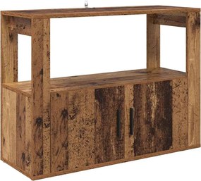 vidaXL Széf Régi fa 80 x 30 x 60 cm Faanyag