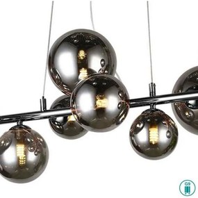 Wofi 6014.10.24.9000 - VILLA LED csillár 10xG9/3W/230V fekete/krom