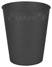 Black, Fekete micro prémium műanyag pohár 250 ml