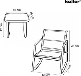 Elva Balcony kerti bútor garnitúra szett