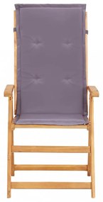 2 db barna tömör akácfa dönthető kerti szék