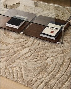 Bézs kézi szövésű gyapjúkeverék szőnyeg 160x230 cm Tribet – Kave Home