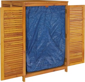 vidaXL tömör akácfa kerti tárolóláda 210 x 87 x 104 cm