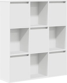 vidaXL fehér szerelt fa könyvespolc 89x24x101,5 cm