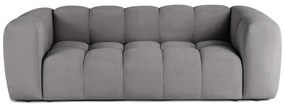 Szürke bársony kanapé 225 cm Cube – Bonami Selection