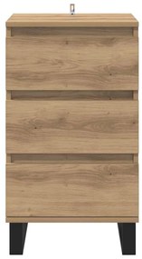 Széf fiókkal kézműves tölgy Faanyag