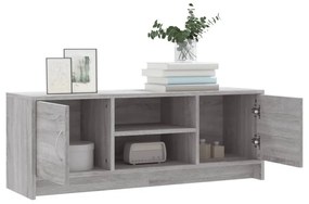 szürke sonoma színű szerelt fa TV-szekrény 102x30x37,5 cm