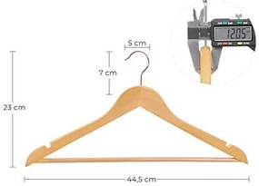 20 db ruhafogas, csúszásmentes, 360 ° -os forgó kampó, fa és rózsaarany