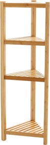 4 szintes bambusz polc 34 x 34 x 99 cm