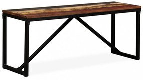 tömör újrahasznosított fa pad 110 x 35 x 45 cm
