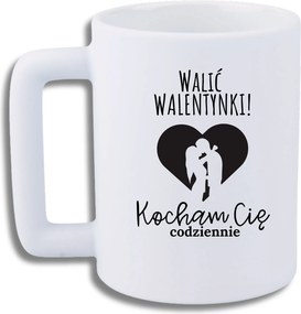 Bögre Fehér Leo Vicces Ajándék Valentin Nap Verés Valentin Nap