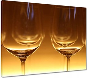 Vászonkép 50x40 Borospoharak