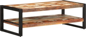vidaXL tömör újrahasznosított fa dohányzóasztal 120 x 60 x 40 cm