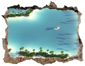 Lyuk 3d fali matrica Szív alakú sziget nd-k-14973278