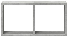 betonszürke szerelt fa faliszekrény 60 x 16 x 30 cm