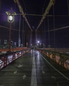 Poszter 40x50cm Brooklyn híd New Yorkban, Assaf Frank