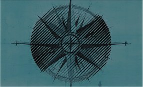 Flizelin tapéta Flizelin Fali Prémium Tengeri iránytű 416x254 Ragasztó