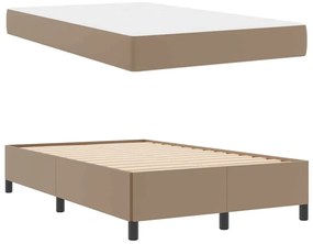 Ágykeret matraccal matracmal Cappuccino 120 x 190 cm Műbőr