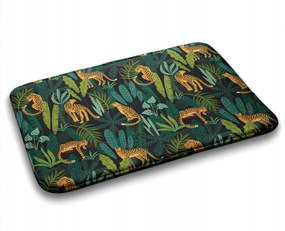 Fürdőszobaszőnyeg Állat Gepárd Növények 75x45 cm