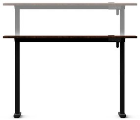 Elektromosan állítható magasságú íróasztal ülő-/állómunkához 120x60 cm barna LVN System Control+