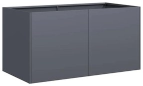 vidaXL növénytartó antracitszürke 80x40x40 cm hidegen hengerelt acél