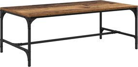 vidaXL Dohányzóasztal Öreg fa 100 x 50 x 35 cm Faanyag