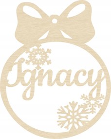 Névre Szóló Karácsonyfadísz Nagy Fa 12cm