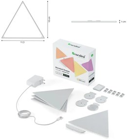 Nanoleaf - Kiegészítő KÉSZLET 10x LED RGB Dimmelhető panel TRIANGLES LED/0,5W/230V Wi-Fi