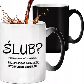 Mágikus Bögre Fekete Bocsánatkérés Valamiért, Amit Nem Tettem Meg Esküvőre