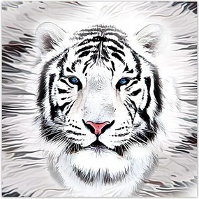 Fotótapéta flizelina 208x208 Fehér tigris