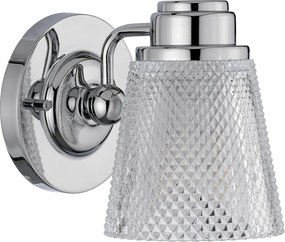 Quintiesse modern fürdőszobai lámpa hudson csiszolt króm elsqn-hudson1-bath IP44