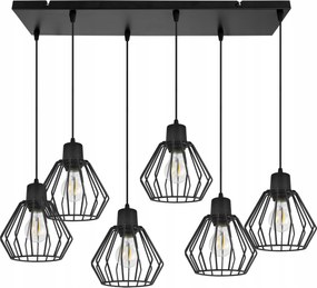 Mennyezeti Lámpa Lógó Fekete Csillár Díszléc Loft Asztal Felett Sziget