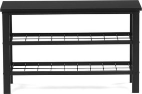 Cipőtartó 2 polccal fekete színben Belföldi Raktárról