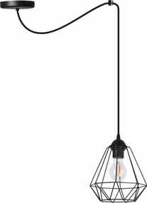 Mennyezeti Lámpa Függeszték Fekete Csillár Szimpla Pók Loft Modern