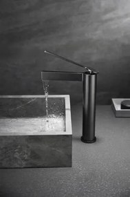 AREZZO design ELEGANT magasított mosdócsaptelep, gun metal