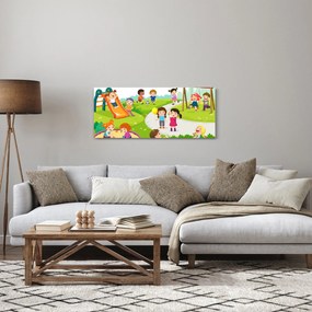 Kép a gyermekek szórakozásáról a homokozóban (120x50 cm)