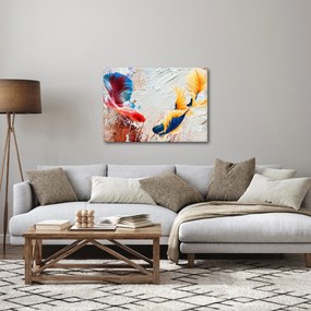 Kép - harcoló hal (70x50 cm)
