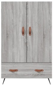 szürke sonoma szerelt fa magasszekrény 69,5 x 31 x 115 cm