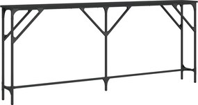 vidaXL fekete szerelt fa tálalóasztal 180x23x75 cm