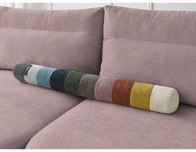 Világos rózsaszín sarokkanapé Aden – Bobochic Paris