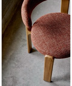 Natúr színű-terrakotta színű kőrisfa étkezőszék Granite – Kave Home