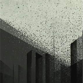 Fali fotótapéta Étkezőbe Város geometria 250x250 Ragasztó