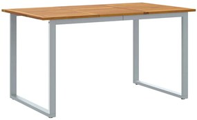 Kert étkező szett 5 pcs Szürke és barna tömör akácfa