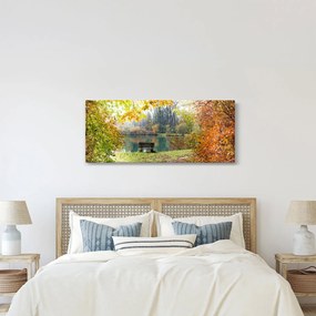 Egy tó képe (120x50 cm)