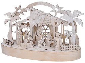 Solight 1v275 - LED karácsonyi dekoráció LED/2xAA/meleg fehér betlehem